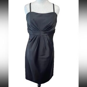 🆕DaVinci NWT ladies satin rouched sweetheart neck evening dress size 10 NYE LBD